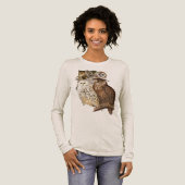 Vintage Uil Collage Tri-Blend Shirt (Voorkant)