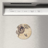 Vintage Uil Magnet (Insitu (Vaatwasser))