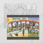 Vintage uit Arizona Briefkaart (Voorkant / Achterkant)
