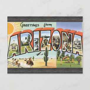 Vintage uit Arizona Briefkaart