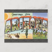 Vintage uit Arizona Briefkaart (Voorkant)