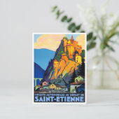 vintage uit Saint Etienne France Briefkaart (Staand voorkant)