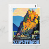 vintage uit Saint Etienne France Briefkaart (Voorkant / Achterkant)