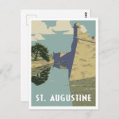 vintage uit St. Augustine Florida Briefkaart (Voorkant / Achterkant)