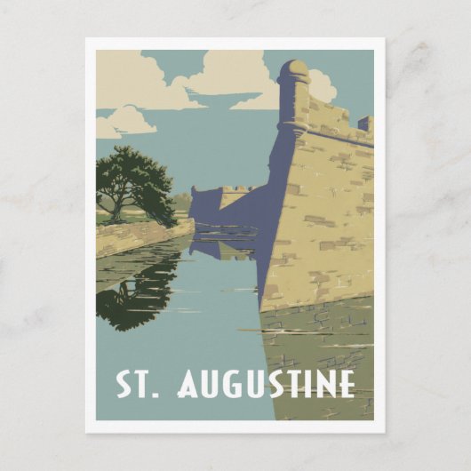 vintage uit St. Augustine Florida Briefkaart (Voorkant)