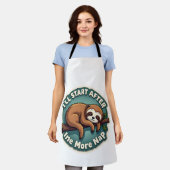 Vintage Uitstel Ezel Grappig Student Shirt  Schort (Gedragen)