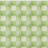 Vintage uitstraling groen geel ecru patchwork cadeaupapier