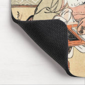 Vintage ukiyo-e geisha-scroller van woljapans muismat (Hoek)