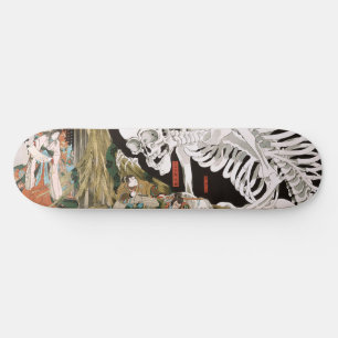Vintage Ukiyo-e Kuniyoshi Skelet Specter Kunst Persoonlijk Skateboard