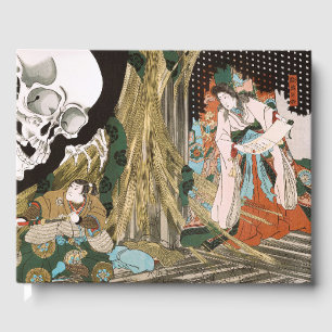 Vintage Ukiyo-e Kuniyoshi Skelet Spokeners Kunst Gastenboek