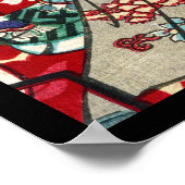 Vintage ukiyo-e trio geisha scroll poster (Hoek)