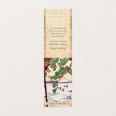 Vintage ukiyo-e zee vogels fuji visitekaartje (Buitenkant ongevouwen)