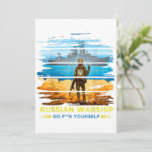 Vintage Ukraine Postage Stamp Flag Pride Essentia Kaart (Staand voorkant)