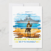 Vintage Ukraine Postage Stamp Flag Pride Essentia Kaart (Achterkant)