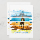 Vintage Ukraine Postage Stamp Flag Pride Essentia Kaart (Voorkant / Achterkant)