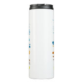 Vintage Ukraine Postage Stamp Flag Pride Essentia Thermosbeker (Achterkant)