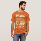 Vintage Ukulele Music vintage T-shirt (Voorkant volledig)