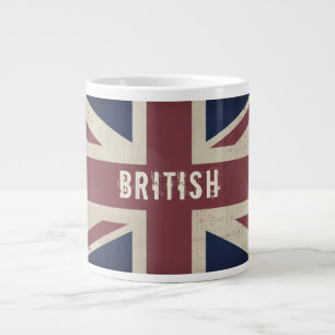 Vintage Union Jack BRITISH Jumbo Tea Mok