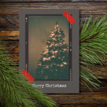 Vintage Upcycle Instant Foto Schrijfmachine Kerstm