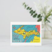 Vintage Upper Peninsula Michigan Travel Briefkaart (Staand voorkant)