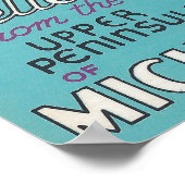 Vintage Upper Peninsula Michigan Travel Poster (Hoek)