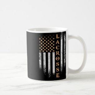 Vintage Us Amerikaanse Vlag Lacrosse Speler Patrio Koffiemok