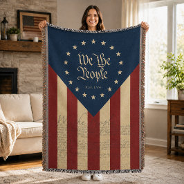 Vintage USA 250e verjaardag vlag, Patriottisch Vri Deken