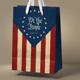 Vintage USA 250e verjaardagsvlag, Patriottische Vr Medium Cadeauzakje