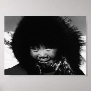Vintage USA Alaska eskimo kind Poster