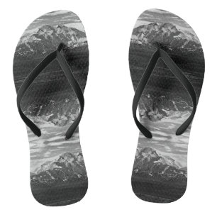 Vintage USA Alaska Mt McKinley nationaal park Teenslippers