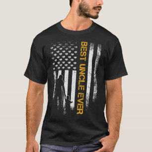 Vintage USA Amerikaanse Vlag Beste Oom Ooit Vader  T-shirt