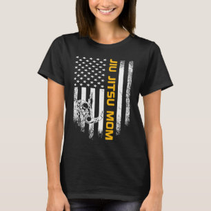Vintage USA Amerikaanse Vlag Braziliaans Jiu Jitsu T-shirt