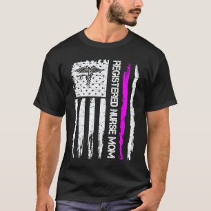 Vintage USA Amerikaanse Vlag Trots Geregistreerde T-shirt
