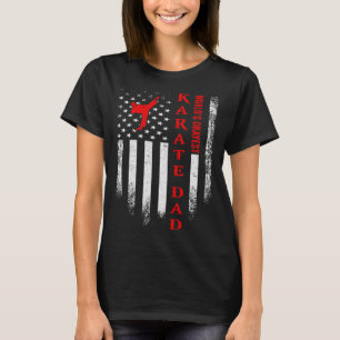 Vintage USA Amerikaanse Vlag Werelds Okéste Karate T-shirt