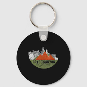 Vintage Usa Berg Wandelen - Bryce Canyon Nationa Sleutelhanger