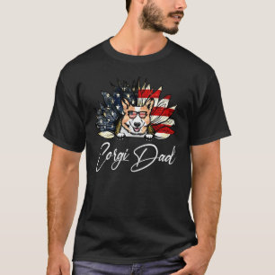 Vintage Usa Beste Corgi Vader Ooit Amerikaanse Vla T-shirt