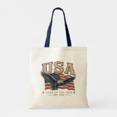 Vintage USA Boodschappentas Tote Bag (Achterkant)