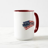 Vintage USA Flag Coffee Mug Mok (Voorkant rechts)