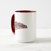 Vintage USA Flag Coffee Mug Mok (Voorkant links)