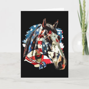 Vintage Usa Patriottische Amerikaanse Vlag 4 juli Kaart