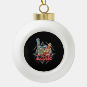 Vintage USA Rock - Bandconcertposter 70er 80er Keramische Bal Ornament