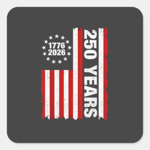 Vintage USA Semiquincentennial 250ste verjaardag  Vierkante Sticker