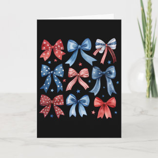 Vintage Usa Strik in rood wit blauw voor patriotti Kaart