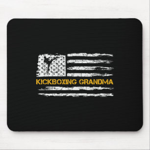 Vintage Usa Vlag Mma Kickboksen Vechtster Oma Si Muismat