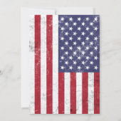 Vintage USA-vlag Patriottische Amerikaanse 4 juli- Kaart (Achterkant)