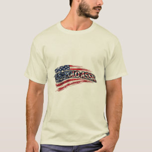Vintage USA Vlag Polo Stijl T-Shirt