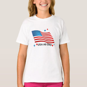 Vintage USA Vlag T-Shirt Patriottische Amerikaan