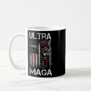 Vintage Usa Vlag Ultra Mega Pistool Usa 4 Juli Tr Koffiemok