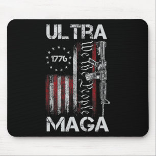 Vintage Usa Vlag Ultra Mega Pistool Usa 4th Of Jul Muismat