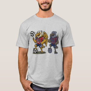 Vintage USA Voetbal Adelaar Mascotte 94 T-Shirt